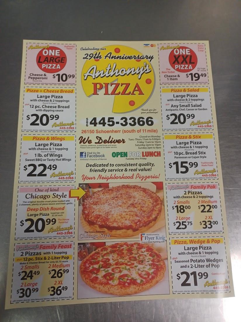 Anthony's Pizzeria Warren
